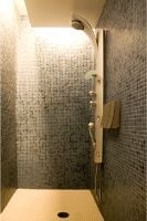 tiled shower