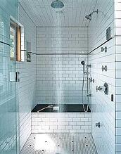 glass tile bathroom