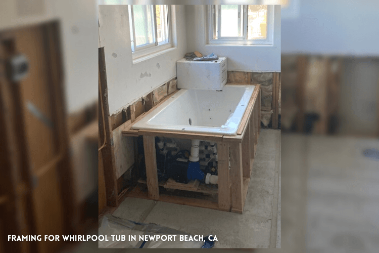16 framing jacuzzi tub - bay cities construction