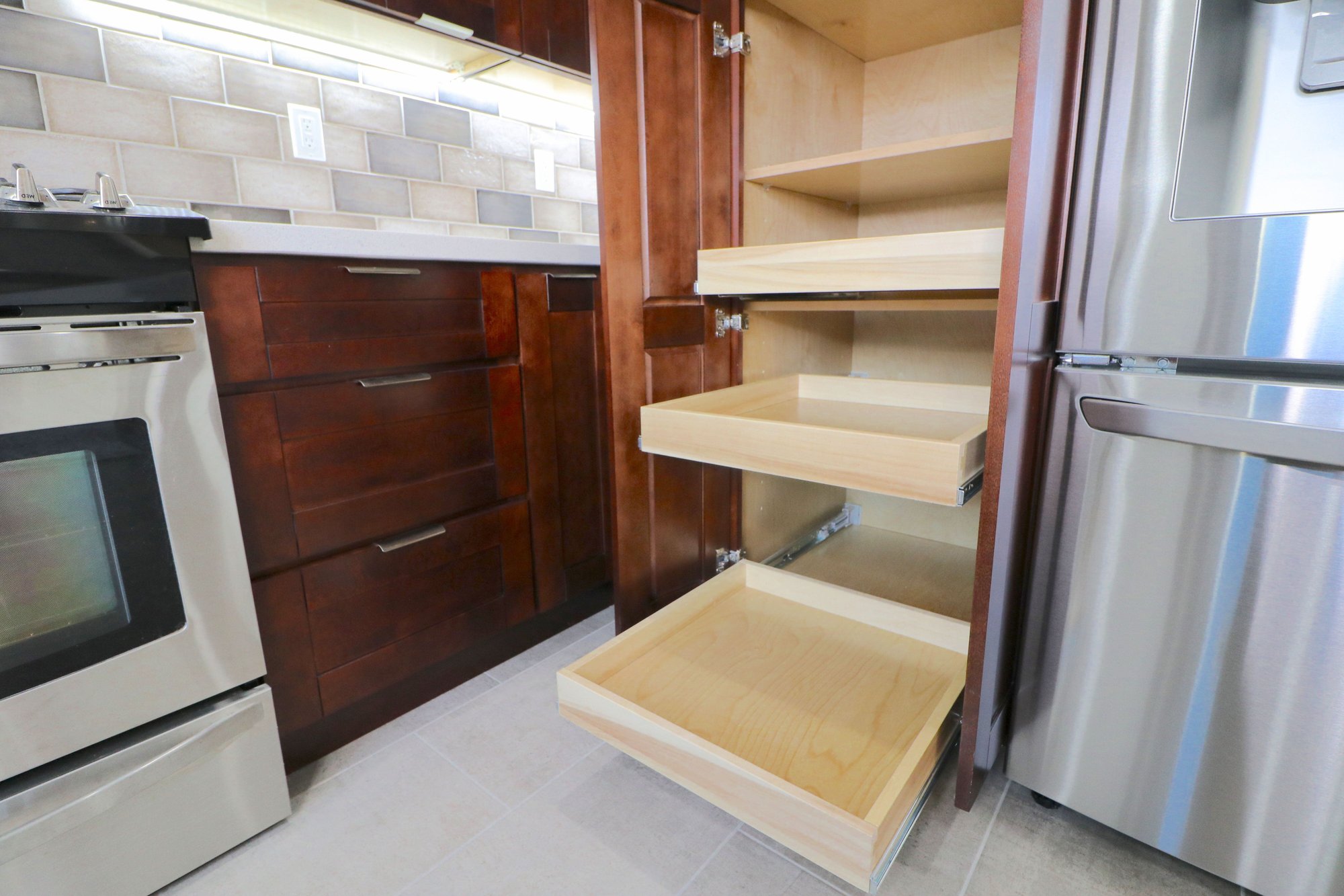 Redondo Beach Kitchen - best general contractor - custom pantry pull out