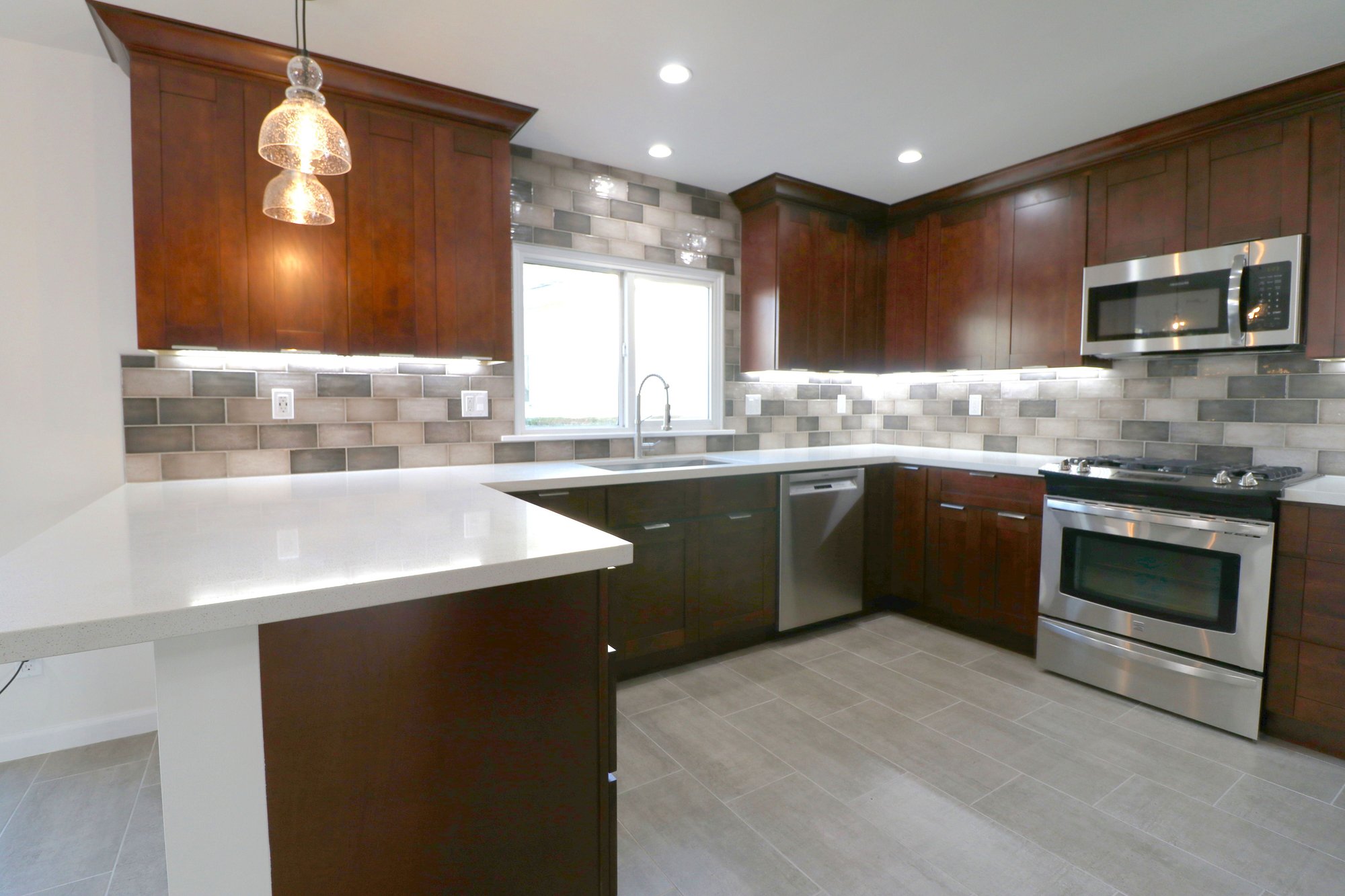 Redondo Beach Kitchen - best general contractor remodel - peninsula ideas