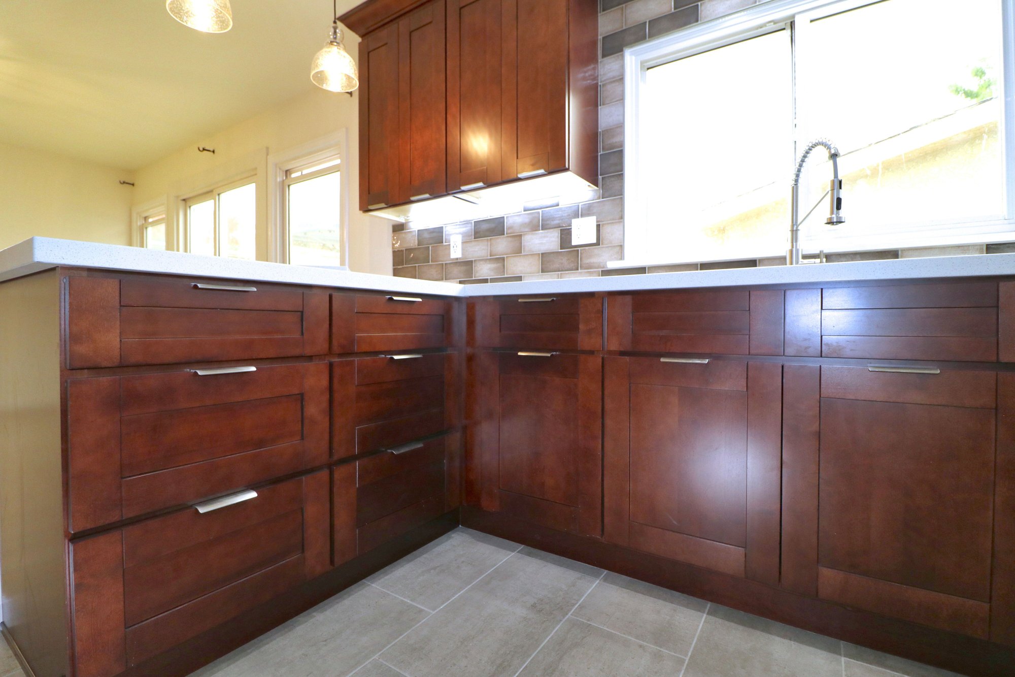 Redondo Beach Kitchen - best general contractor remodel - prefab cabinets
