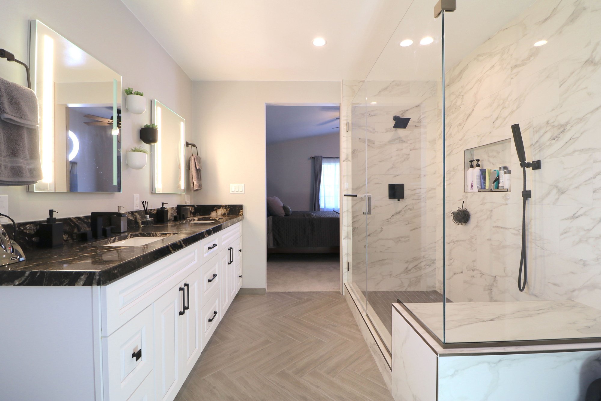 master bathroom - best bath remodeler - bay cities construction