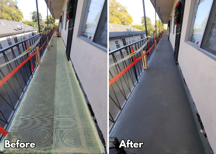 12 walkway surface before after