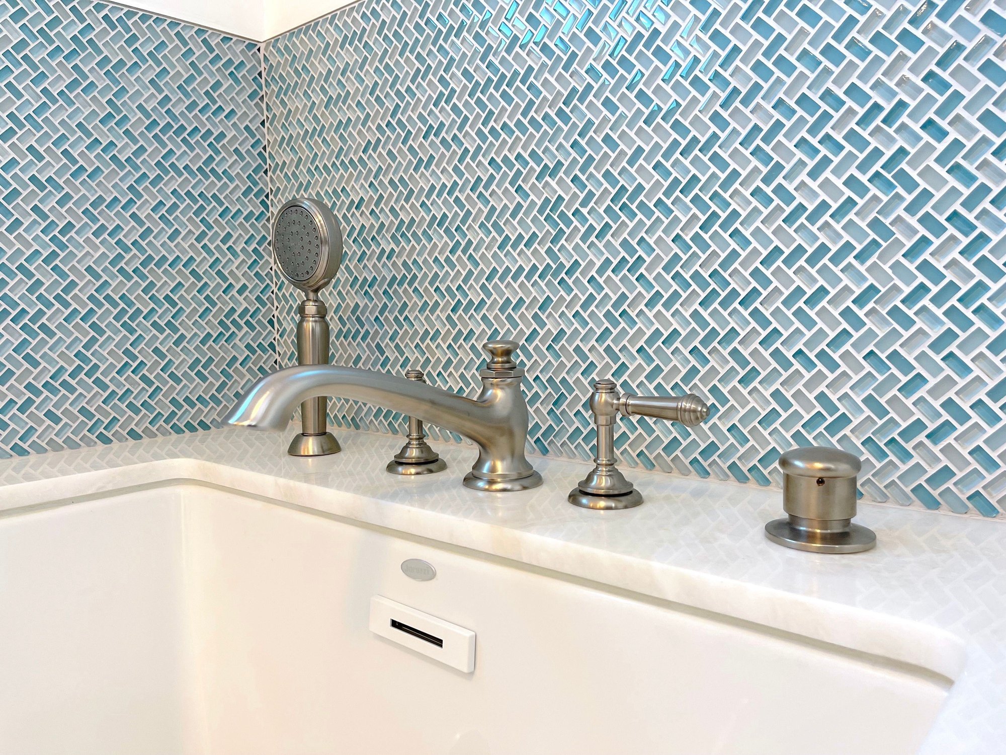 kohler tub filler -  Master bathroom remodel - best south bay - bay cities construction