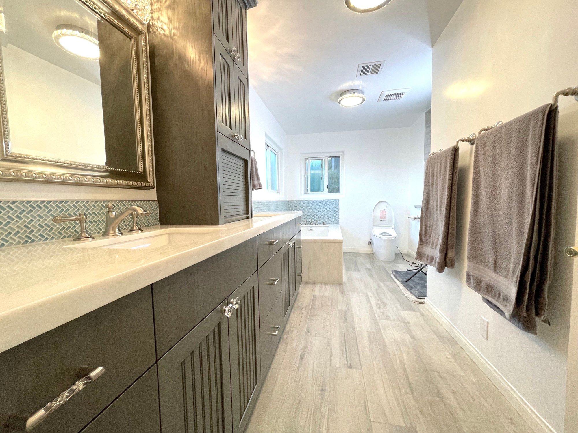 large Master bathroom remodel - best south bay - bay cities construction