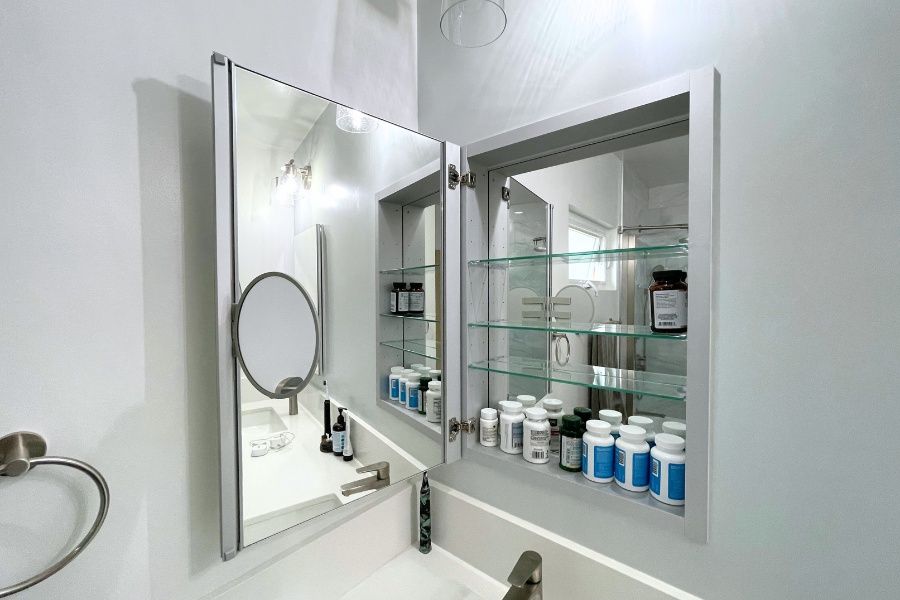 11 - recessed medicine cabinet