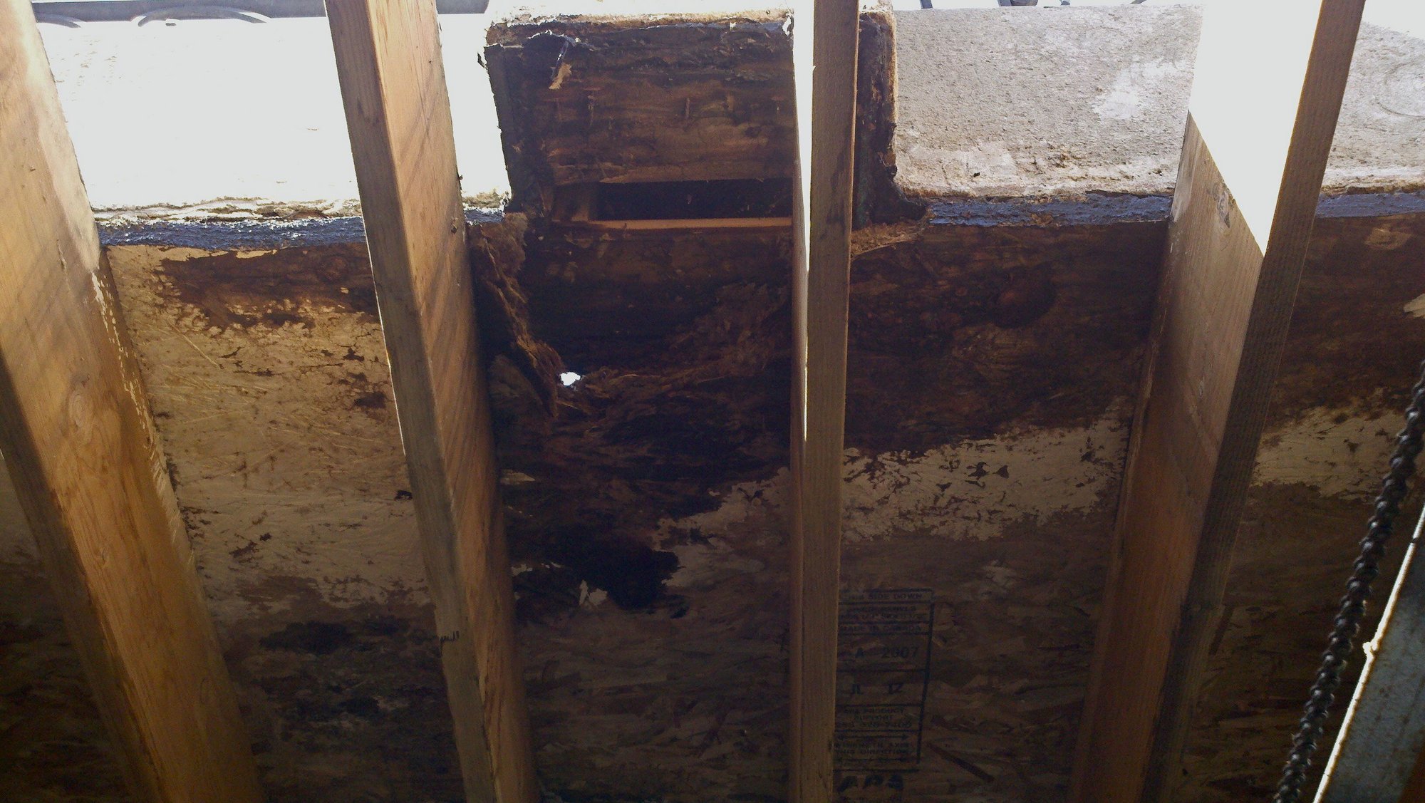 dry rot - Rooftop Balcony Deck - Redondo Beach, CA - Contractor - bay cities construction