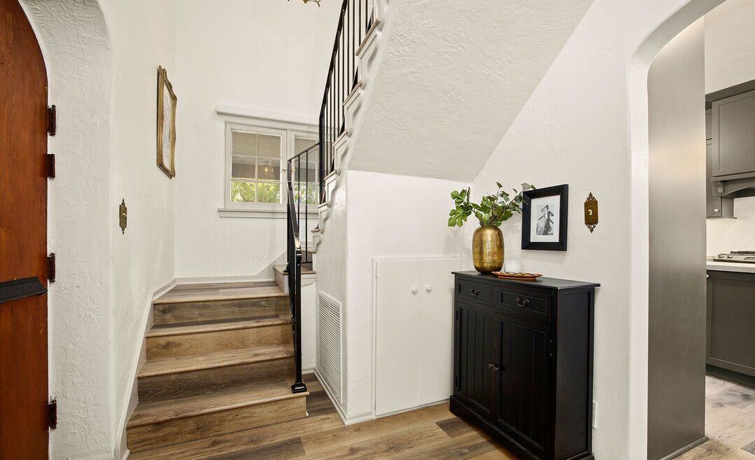 dahlia 3 - foyer new floors - bay cities construction eagle rock remodel
