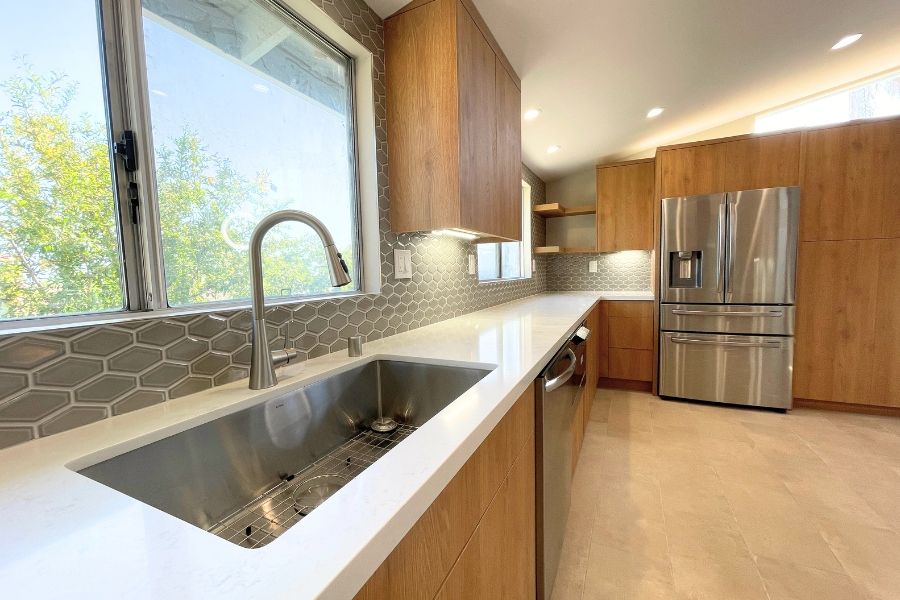 05 - Palos Verdes Remodel - steel deep sink