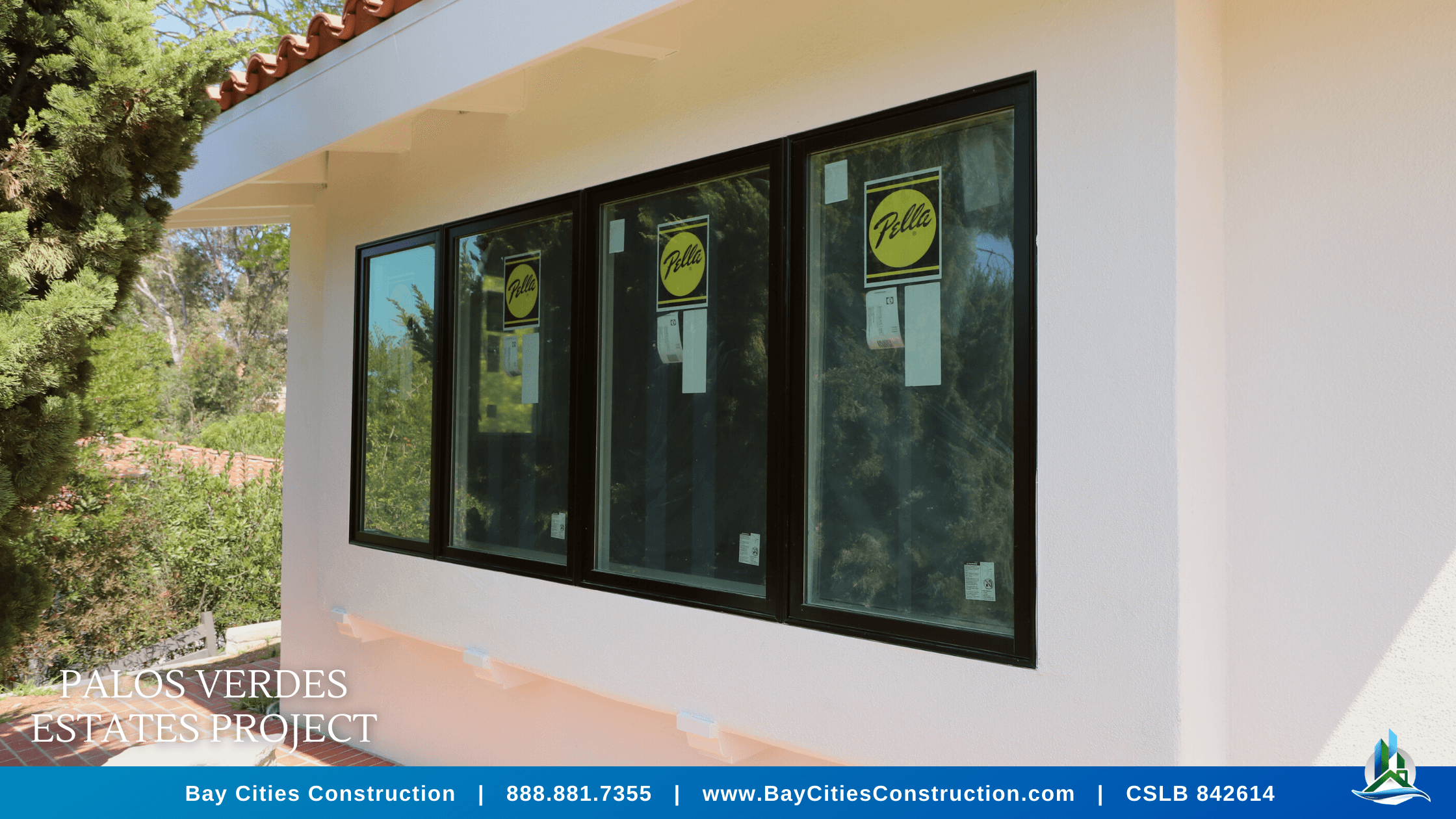 7 new casement windows - new wood window - replacement - bay cities construction - palos verdes