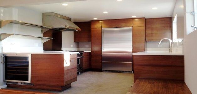 View of Kitchen Remodel: Prefabricated vs. Custom Cabinets