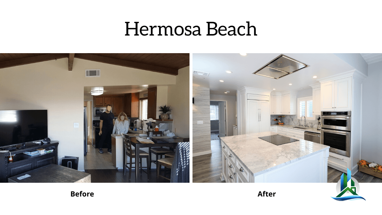 hermosa beach-tall-skinny-before-after-open-concept-kitchen