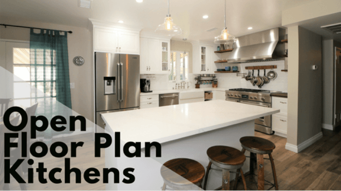 popular kitchen designs: open floor plan kitchens