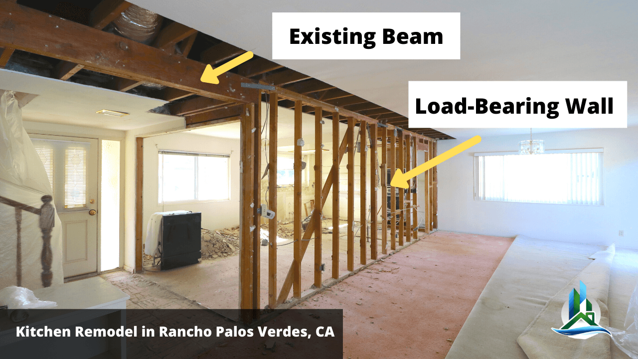 removing load bearing wall - bay cities kitchen contractor