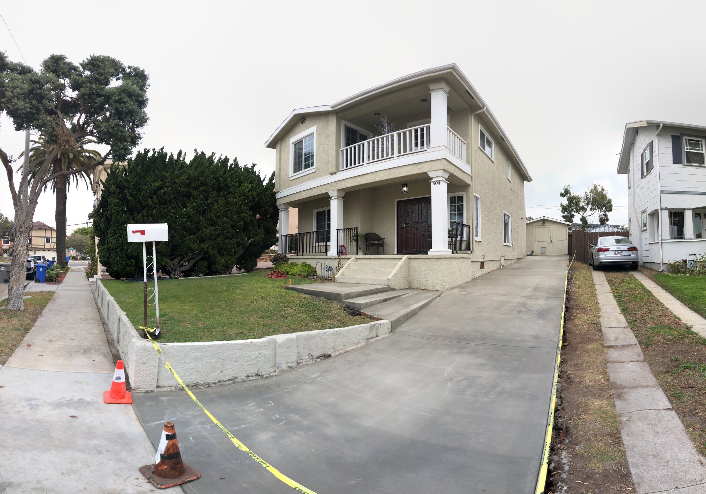 redondo beach - bay cities construction - new concrete driveway after 1