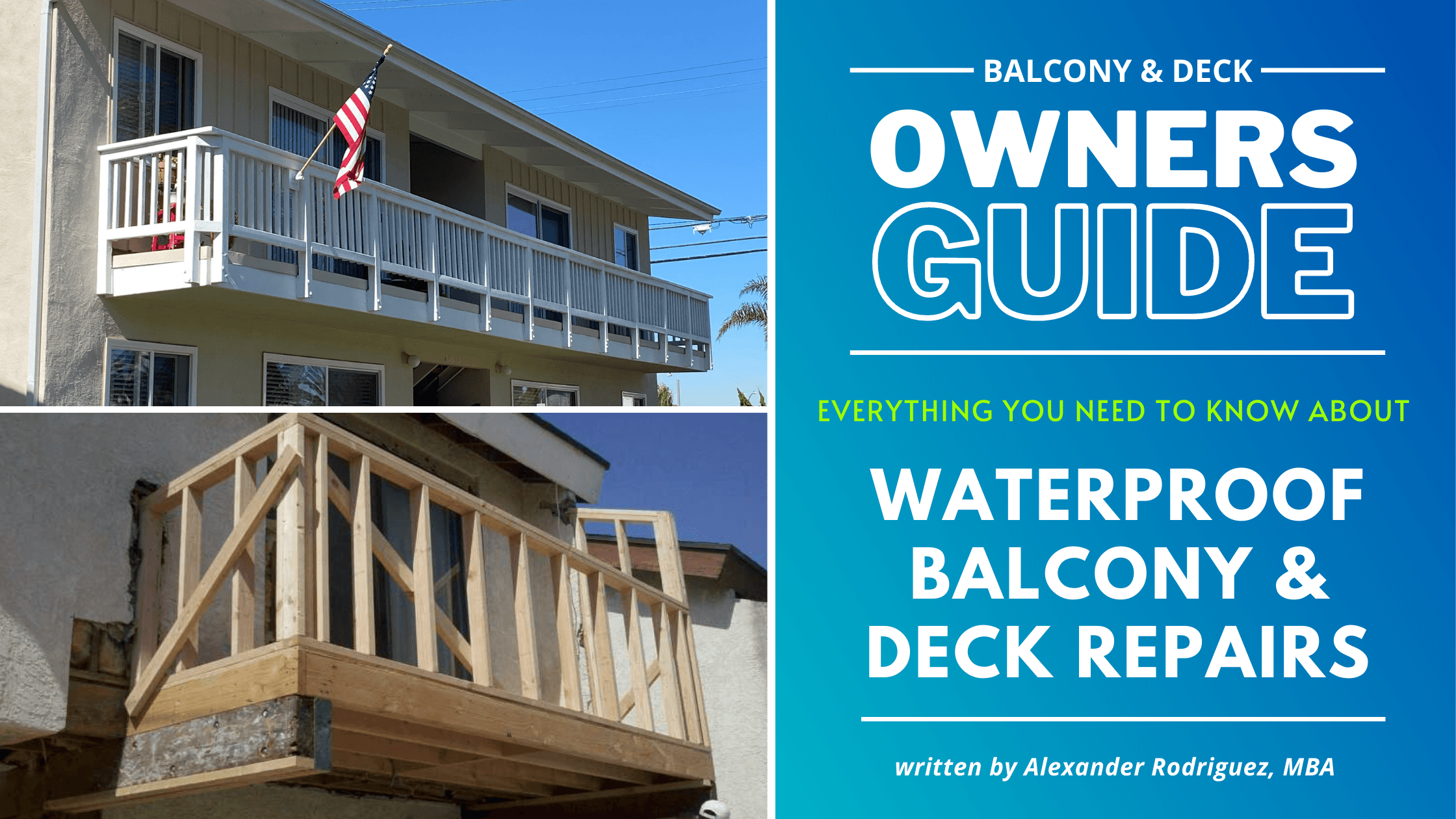Everything You Need to Know About Waterproof Balcony & Deck Repairs