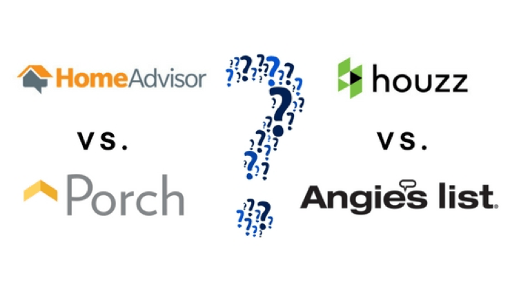 HomeAdvisor vs Houzz vs Porch vs Angie’s List - An Honest Comparison